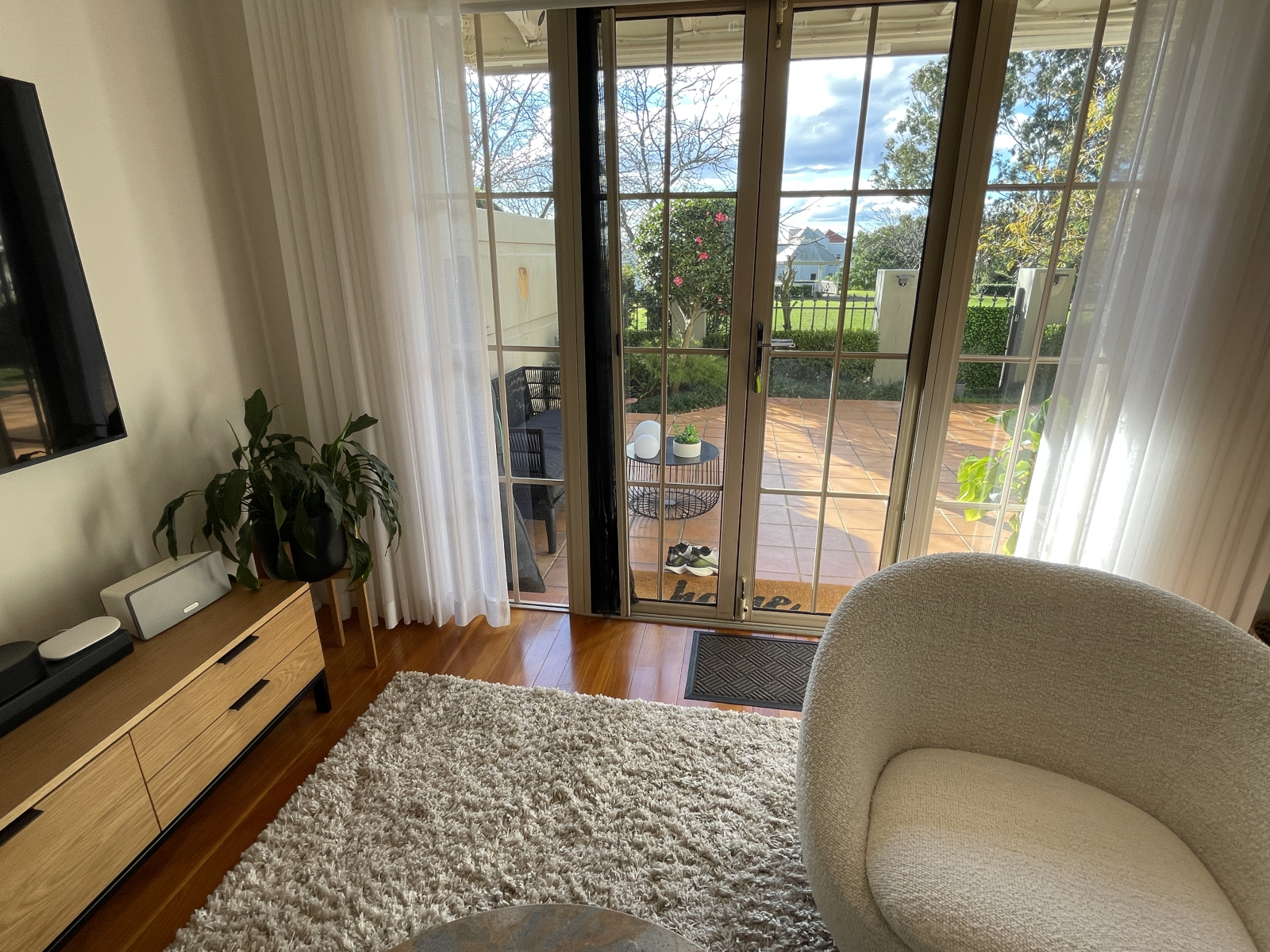 Uitzicht vanuit de familiekamer