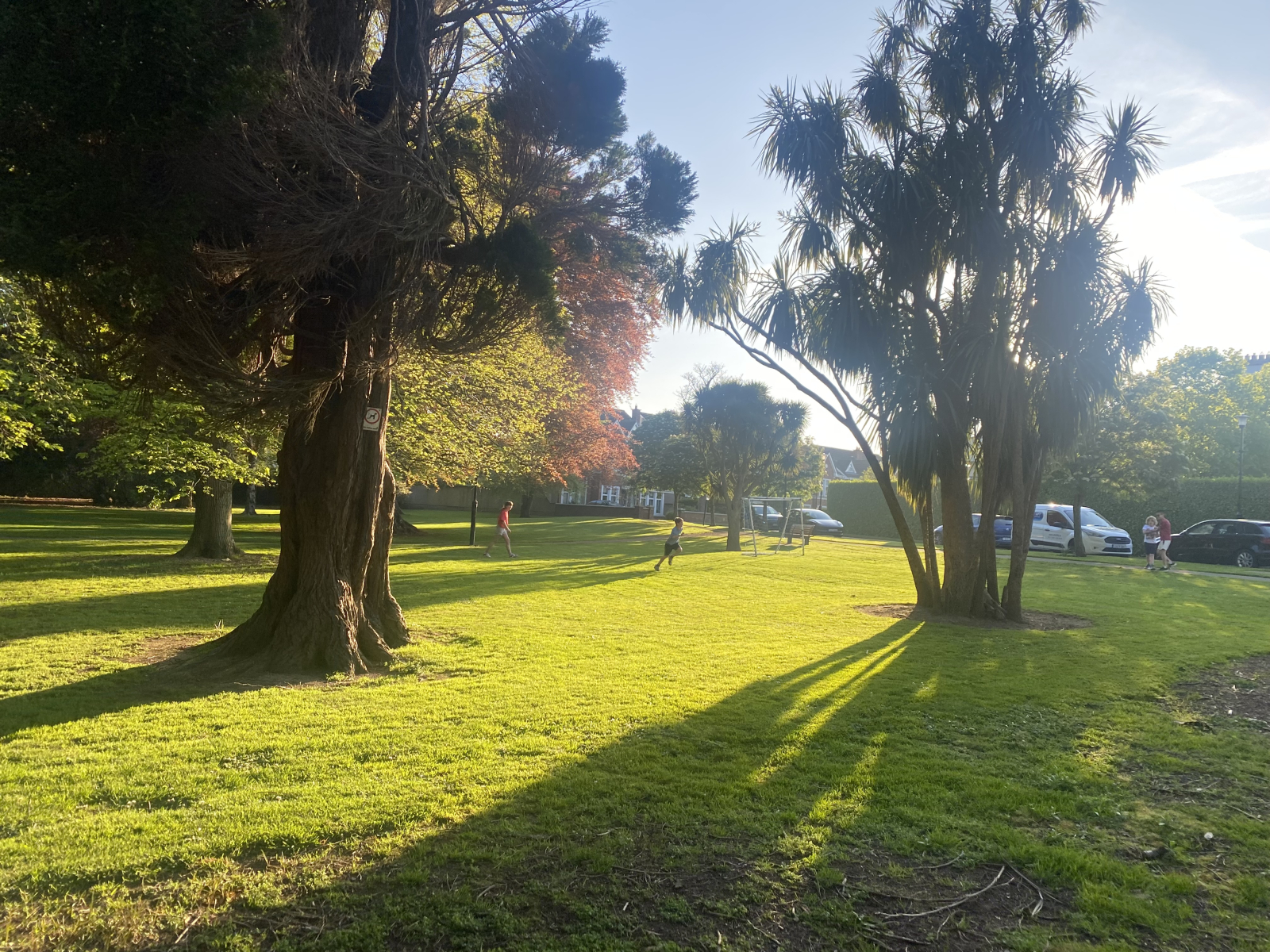 Área verde em nossa propriedade - todas as crianças brincam aqui