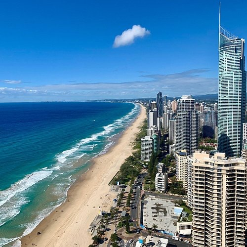 Surfers Paradise Coast Line, met de beroemde stranden van de Gold Coast
