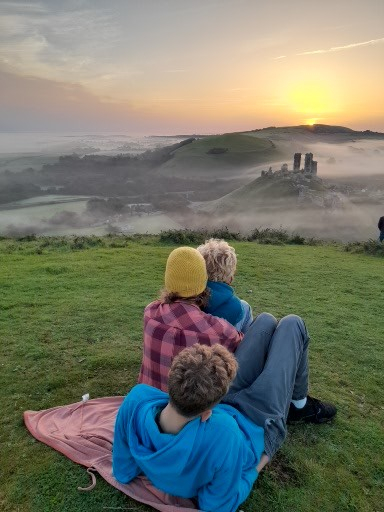 Corfe caste, Purbecks