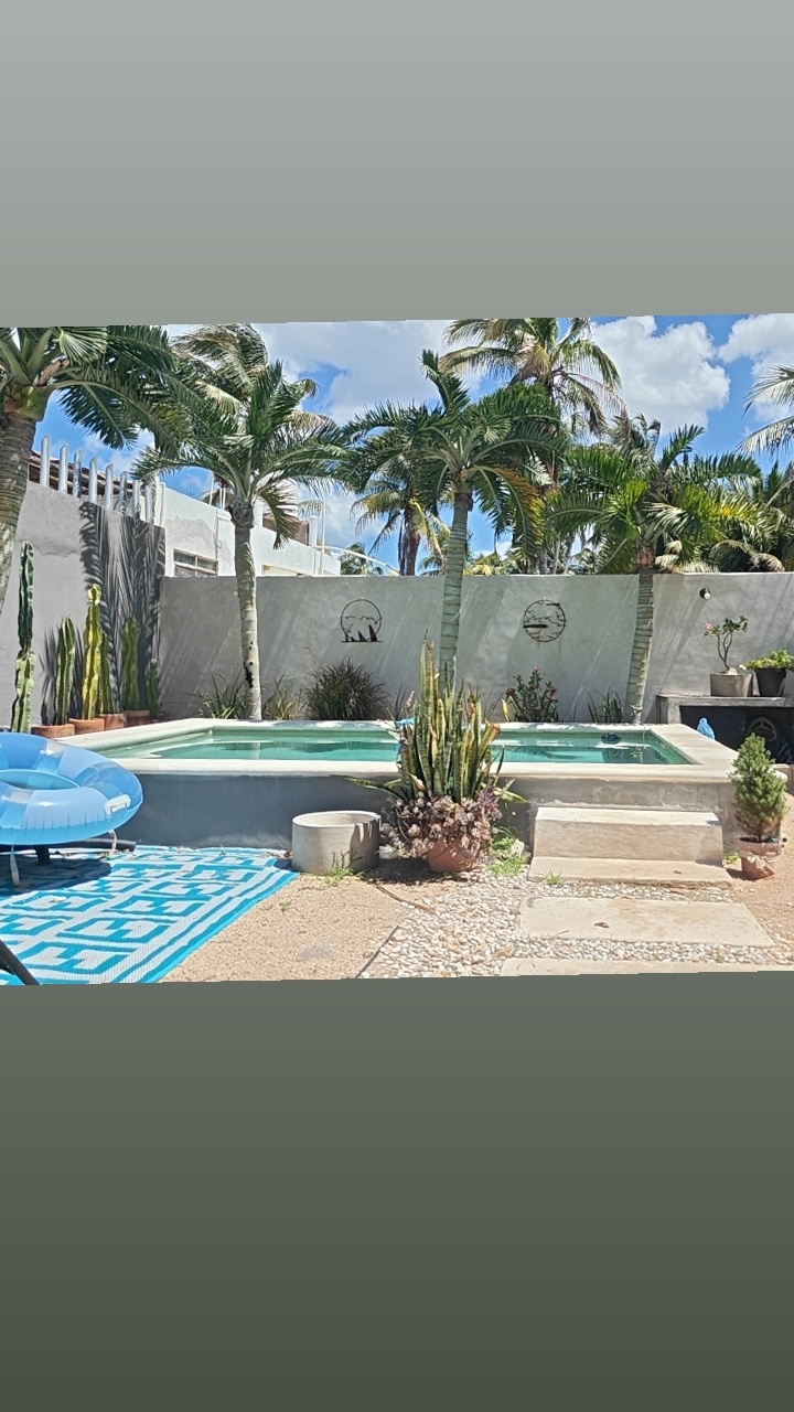 Mooi strandhuis in Yucatan, op steenworp afstand van het strand. Vrede en rust, Cenotes, Merida