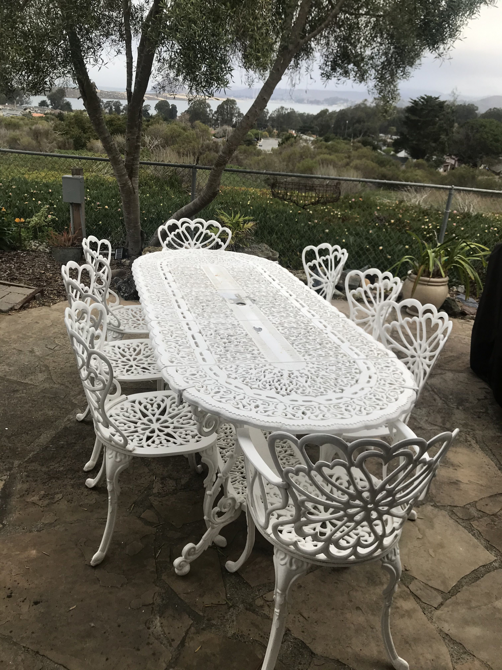 Back yard patio table for 8