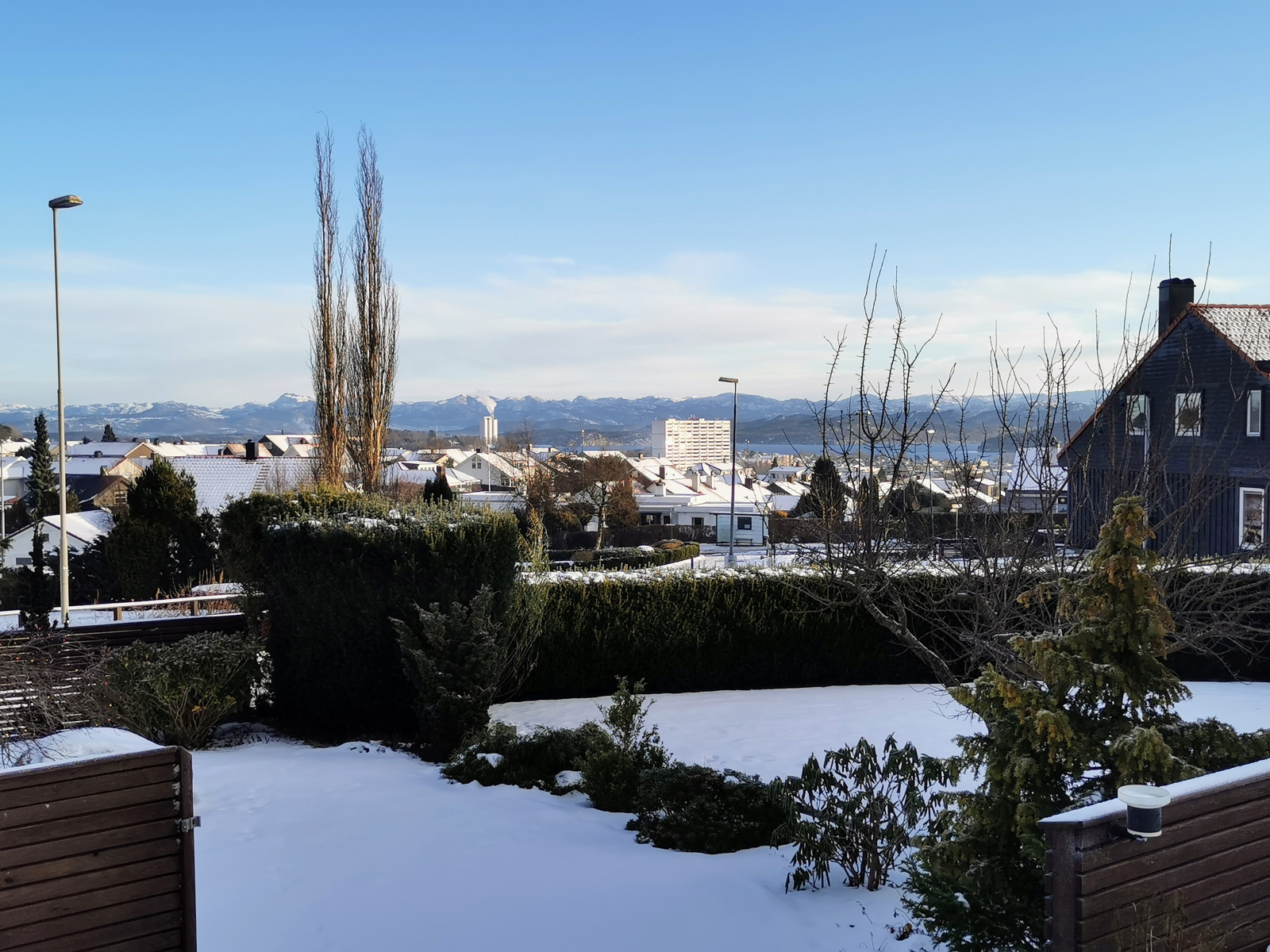 View from the livingroom a wintersday