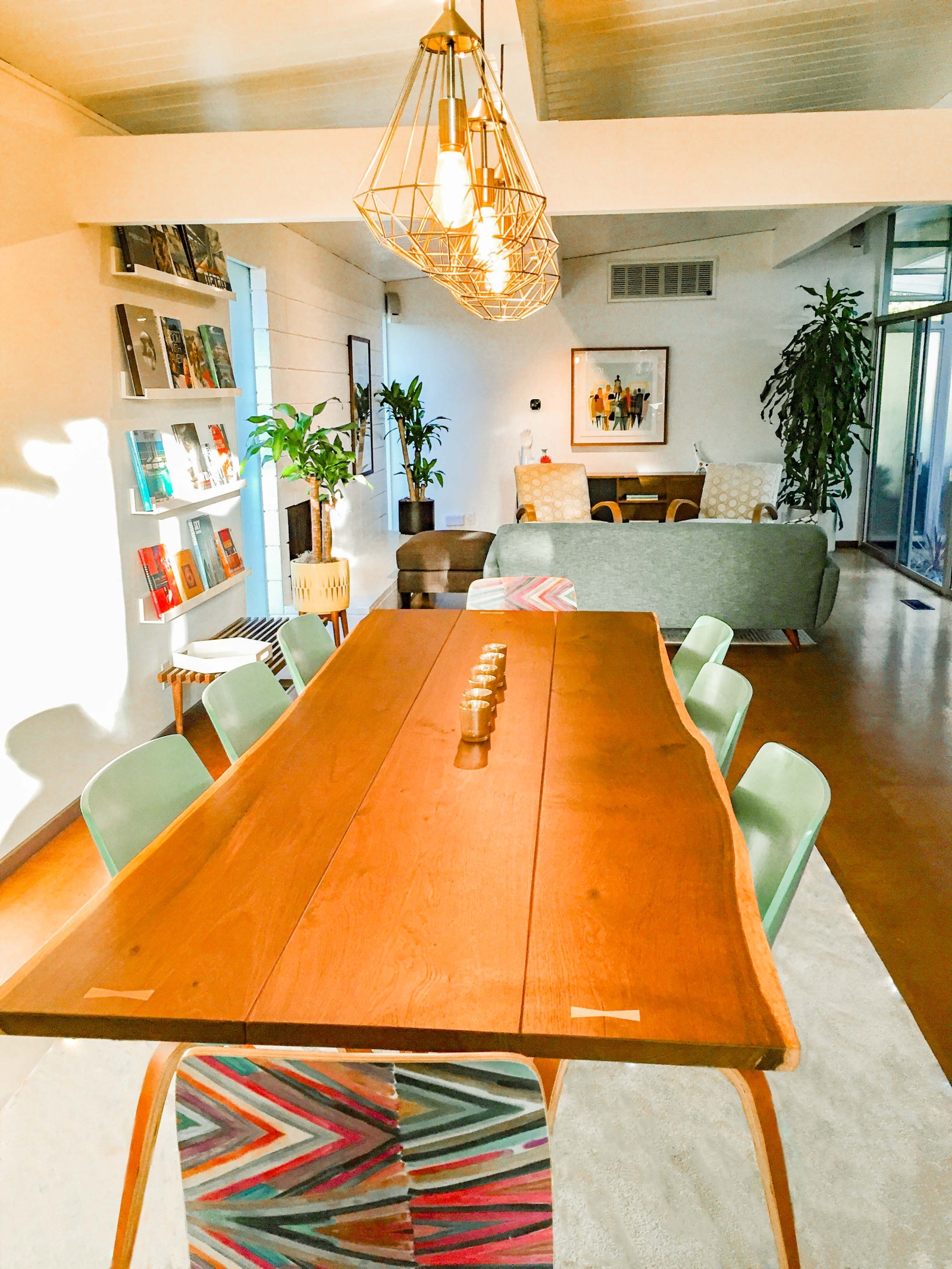 Dining room table seats 8