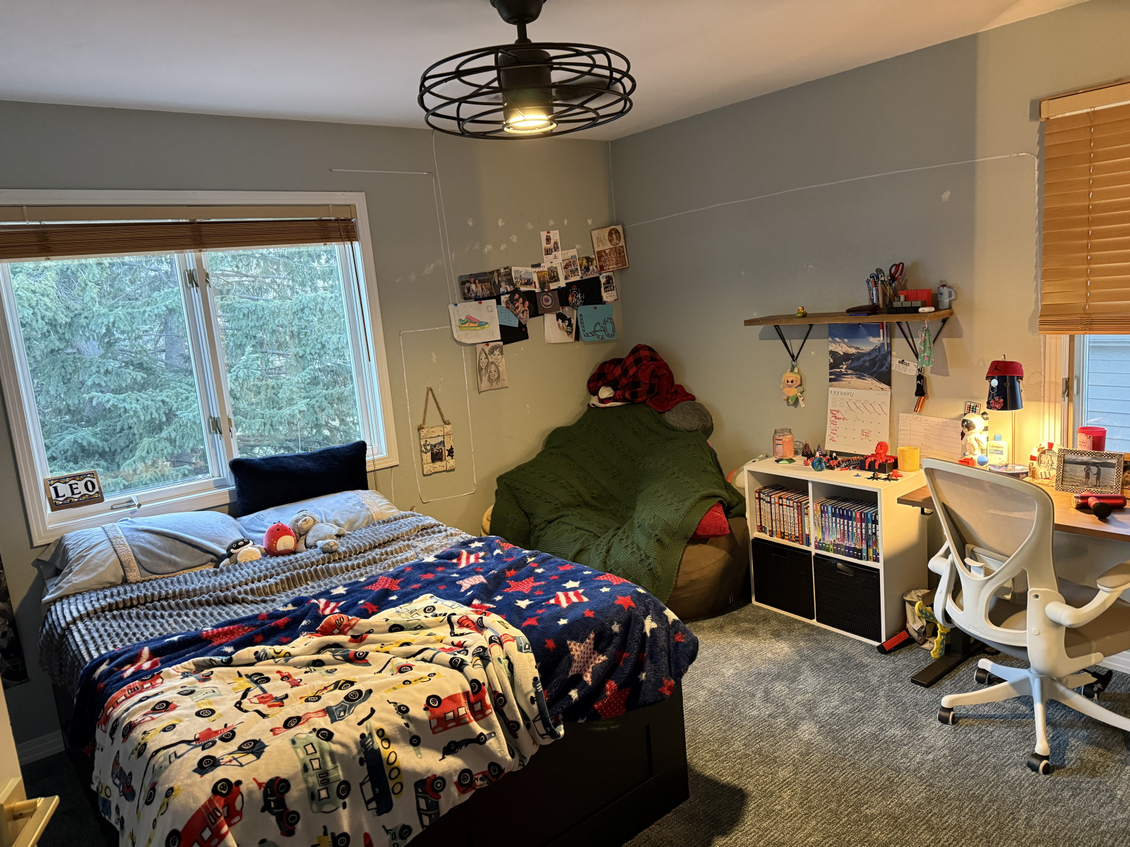 3rd bedroom with en-suite jack in jill bathroom