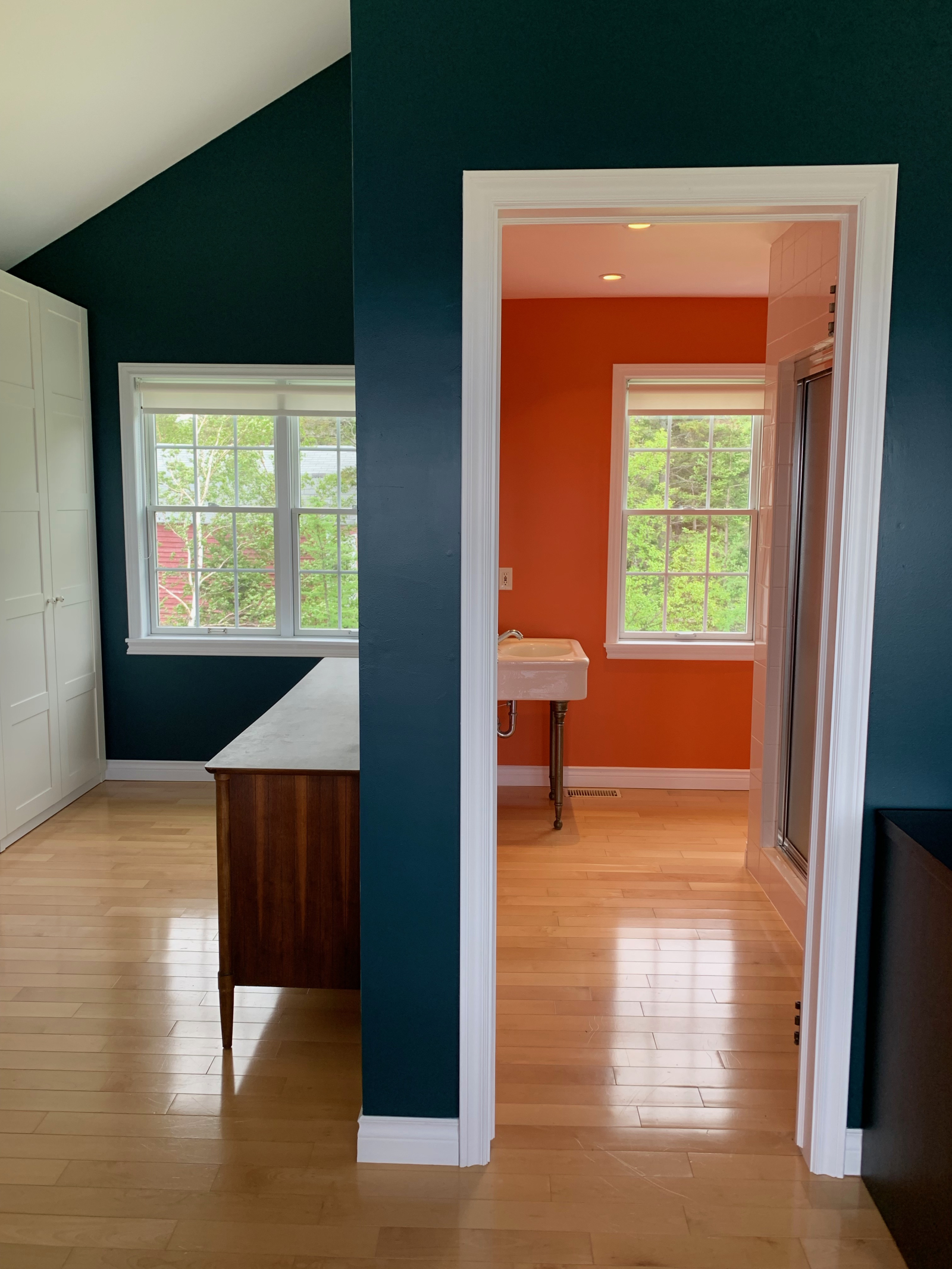 2nd floor bedroom and bathroom