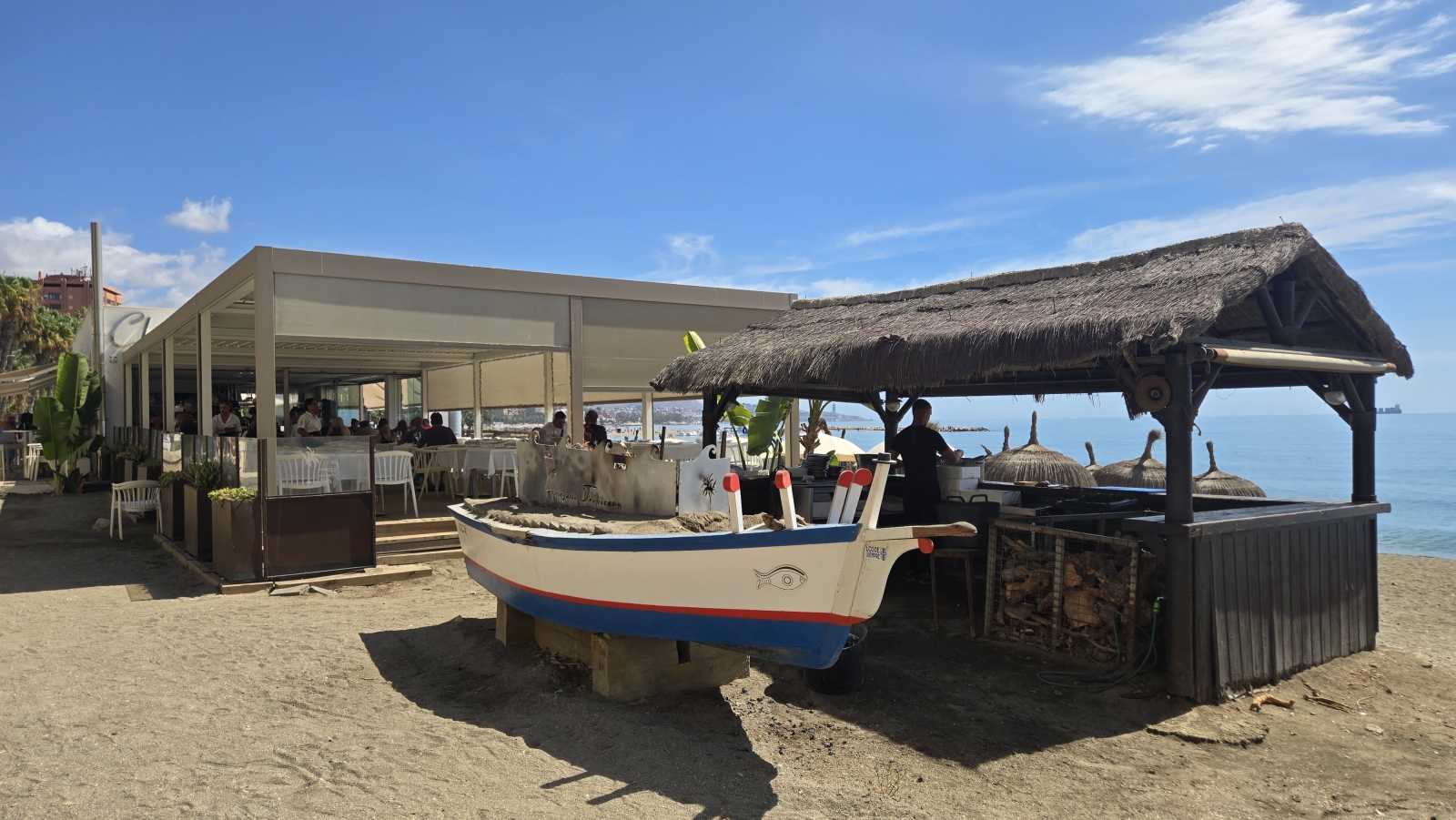 Enjoy freshly caught and traditionally grilled fish in Tropicana restaurant