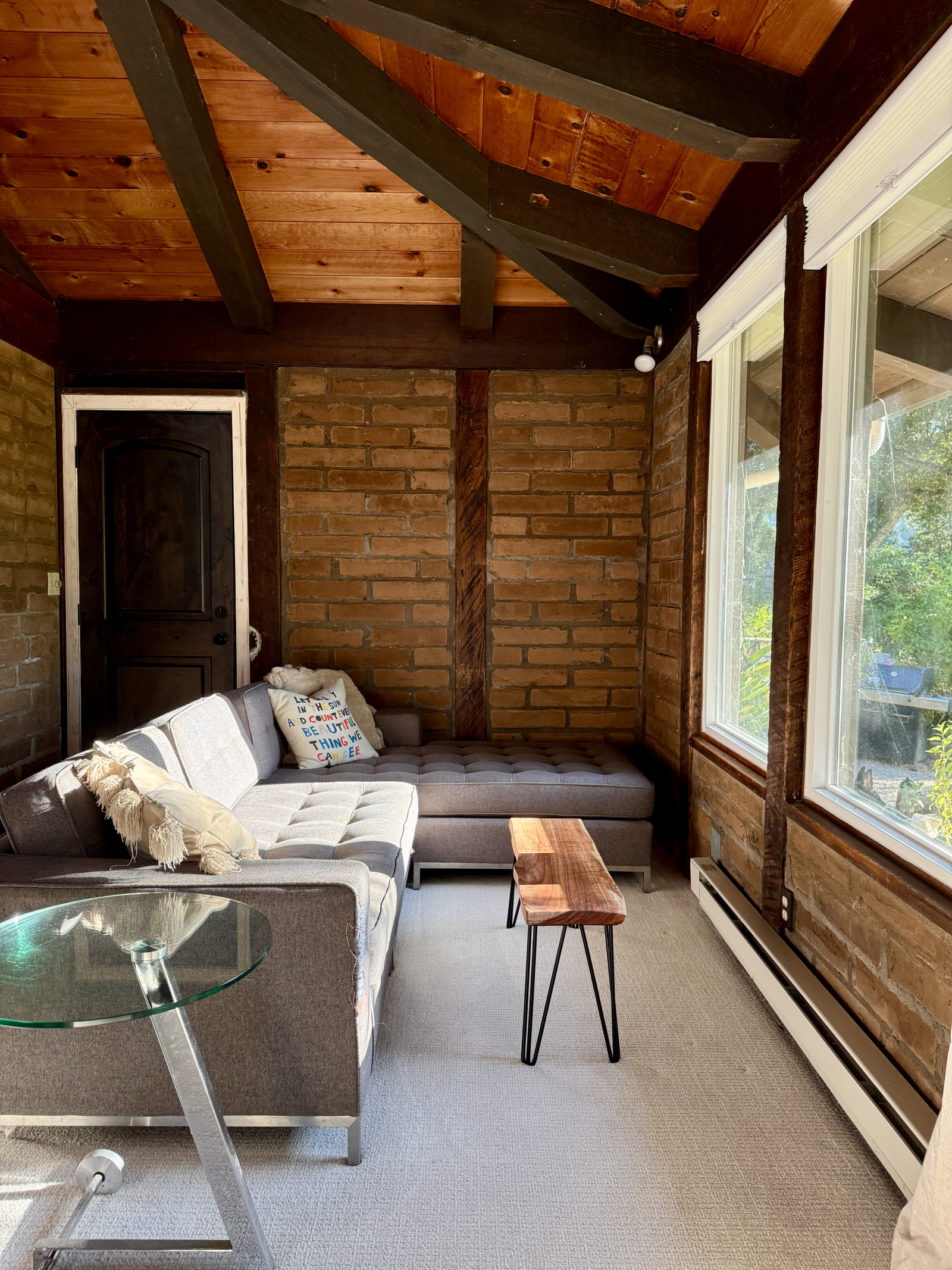 Leun achterover en geniet van het uitzicht vanuit het huisje.