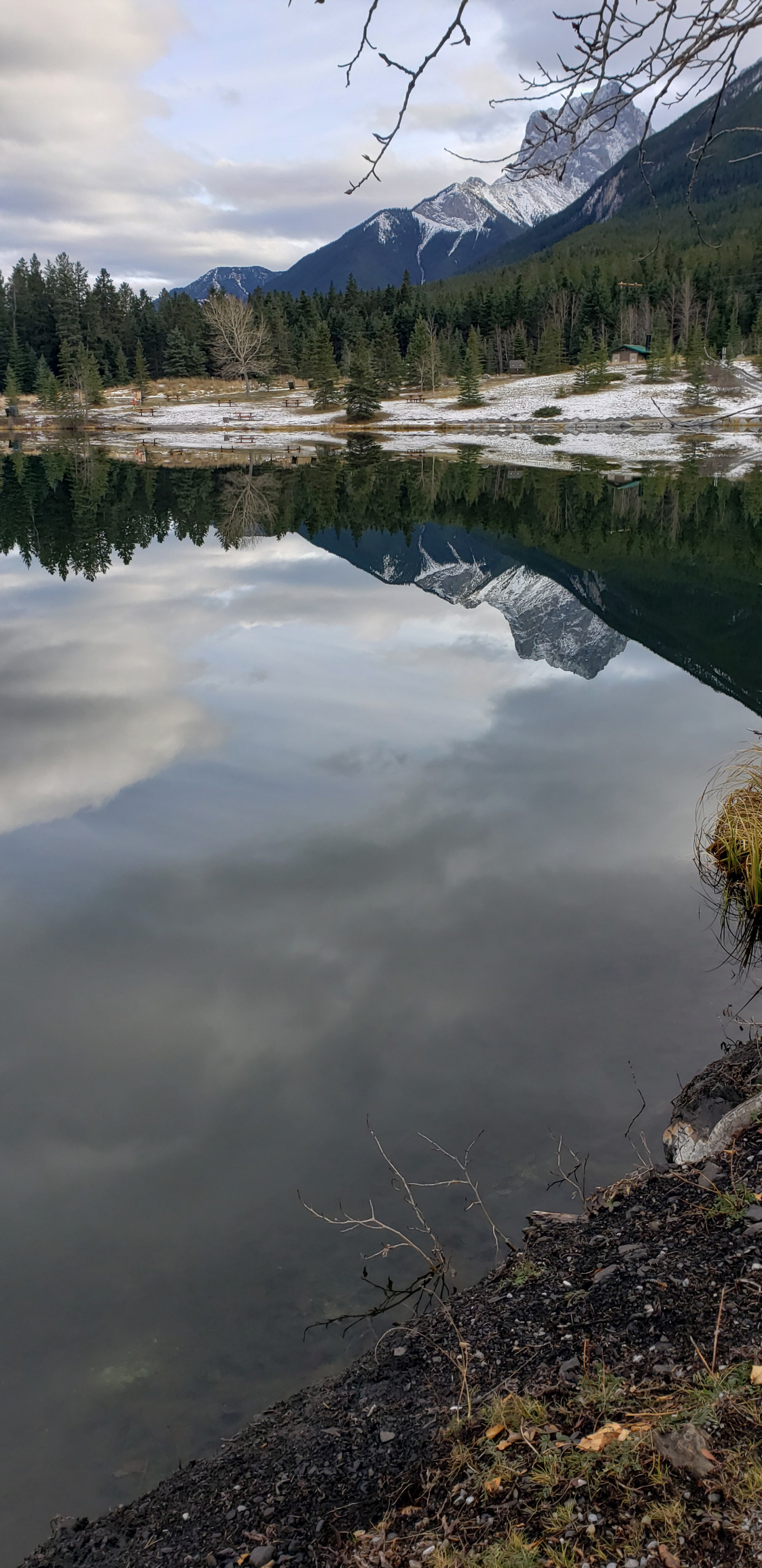 On a hike in Canmore.