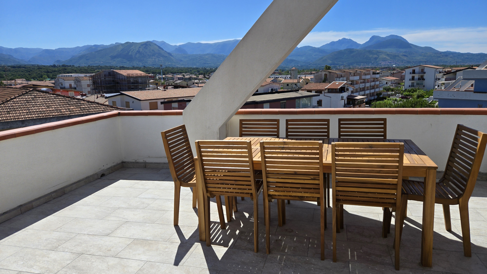 dining table on the terrace