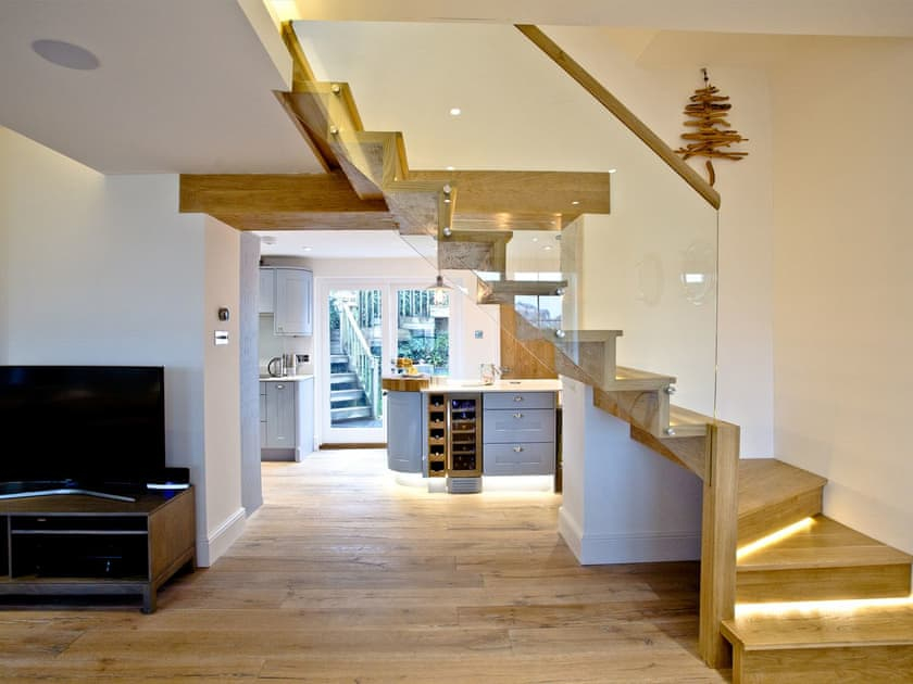 Waterfront Cottage, eingebettet am Meer in South Devon, Großbritannien,