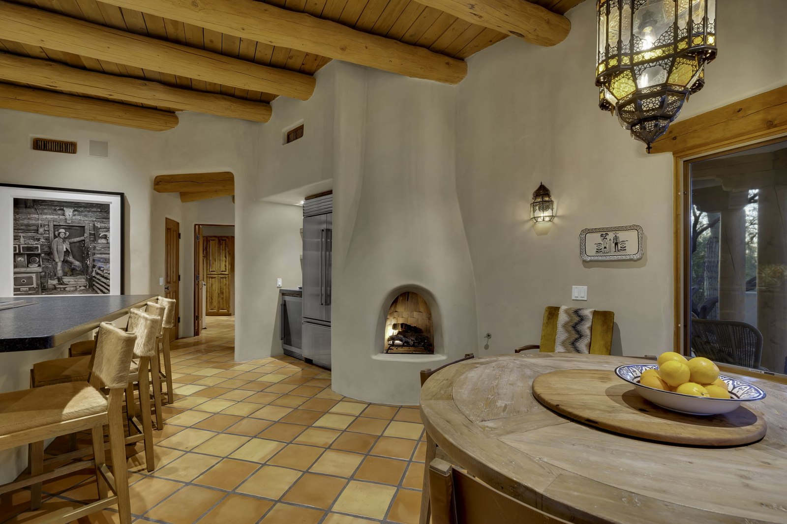 Breakfast Nook and Fireplace