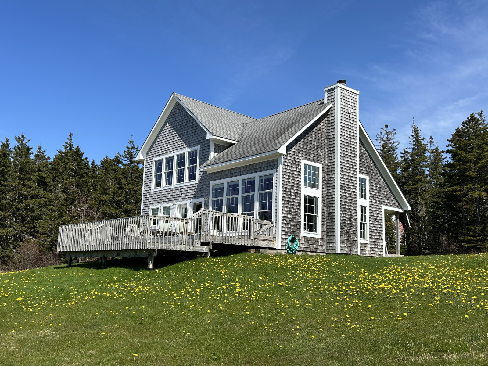 Back of house facing ocean