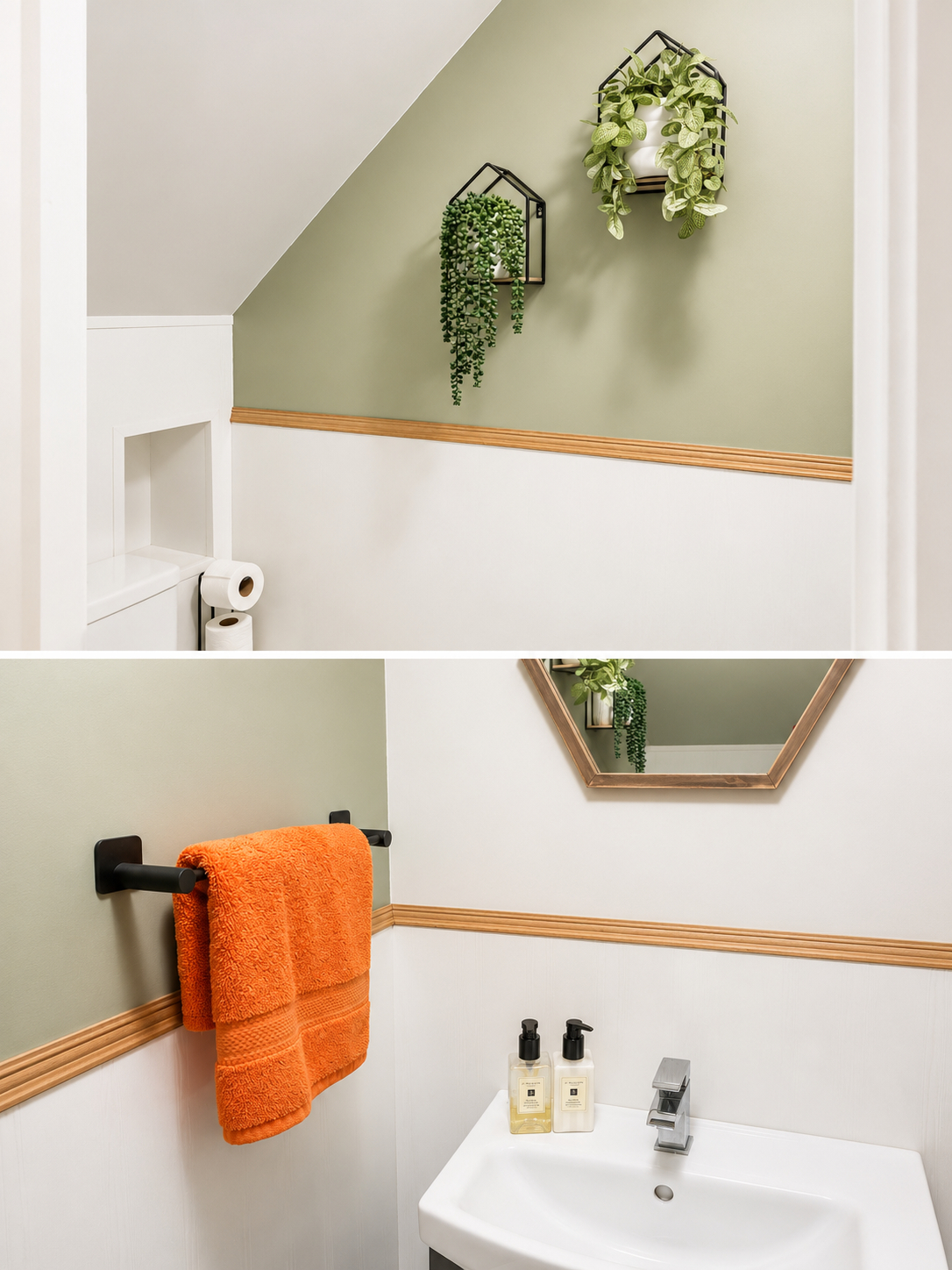 Down stairs small toilet