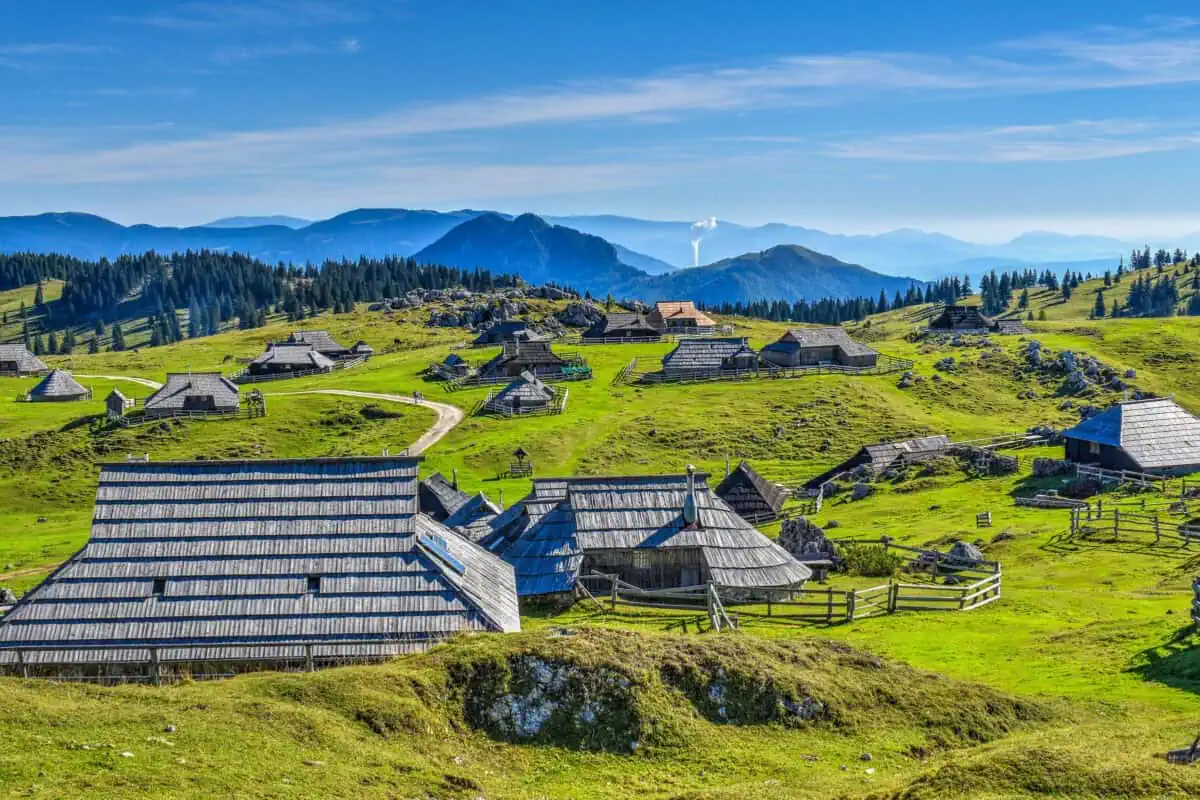 Velika Planina (40 Minuten Autofahrt von unserem Zuhause bis zur Seilbahn Velika Planina)