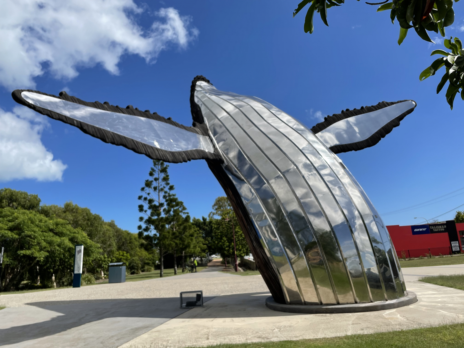 Whale sculpture near the Cultural Centre.