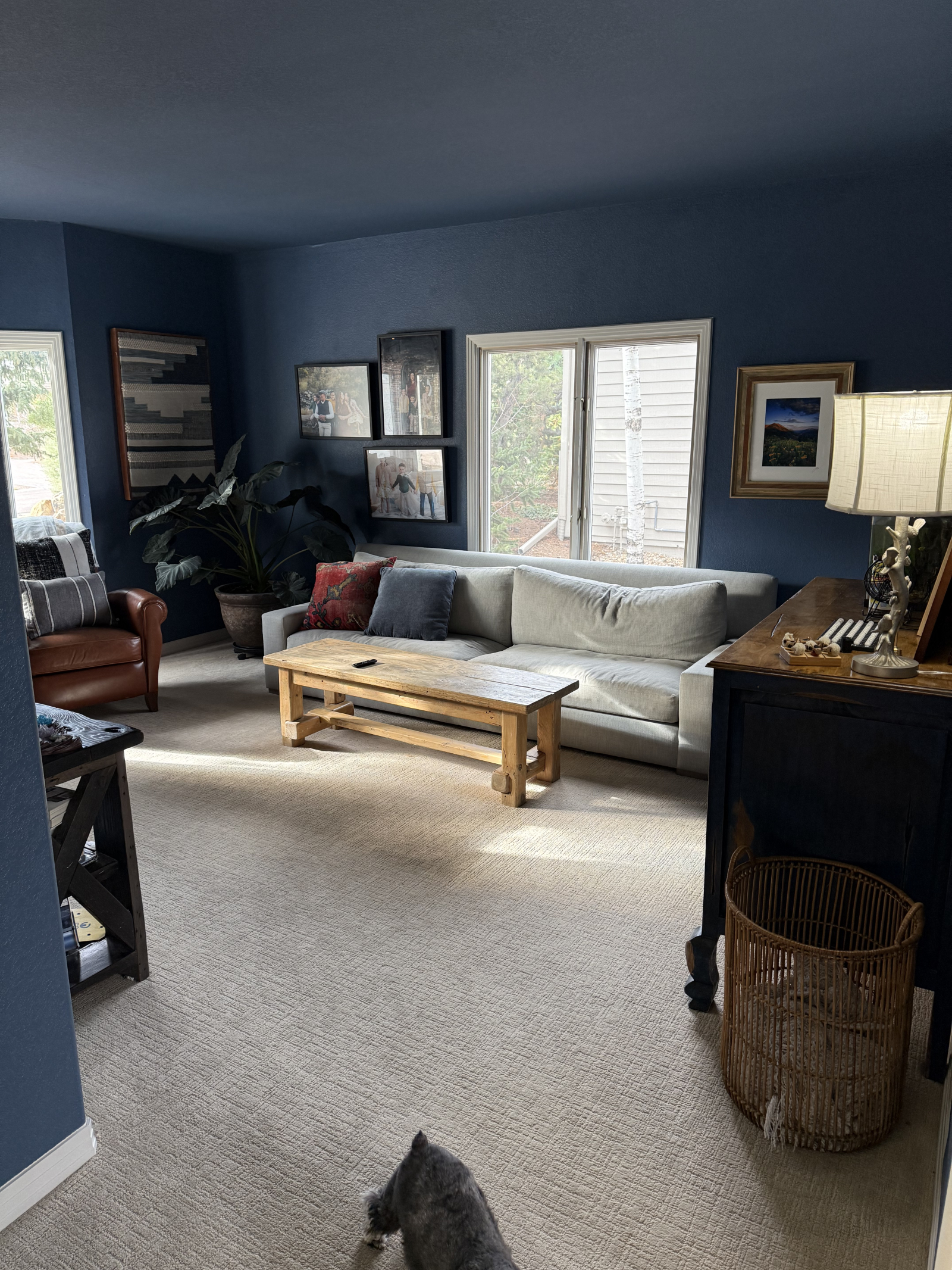 Main floor tv room with toys