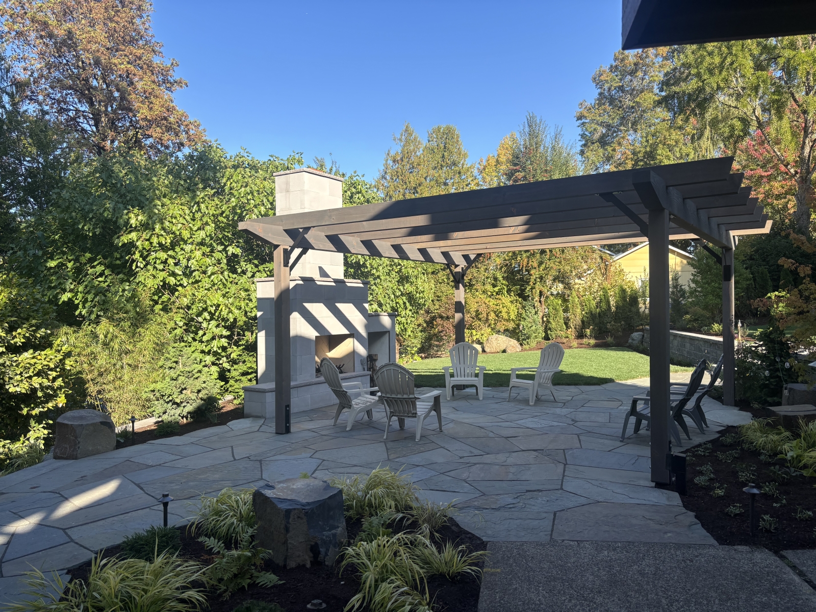 Brand new patio and wood fireplace... we're always happy to leave you fixings for some good ol' American s'mores!