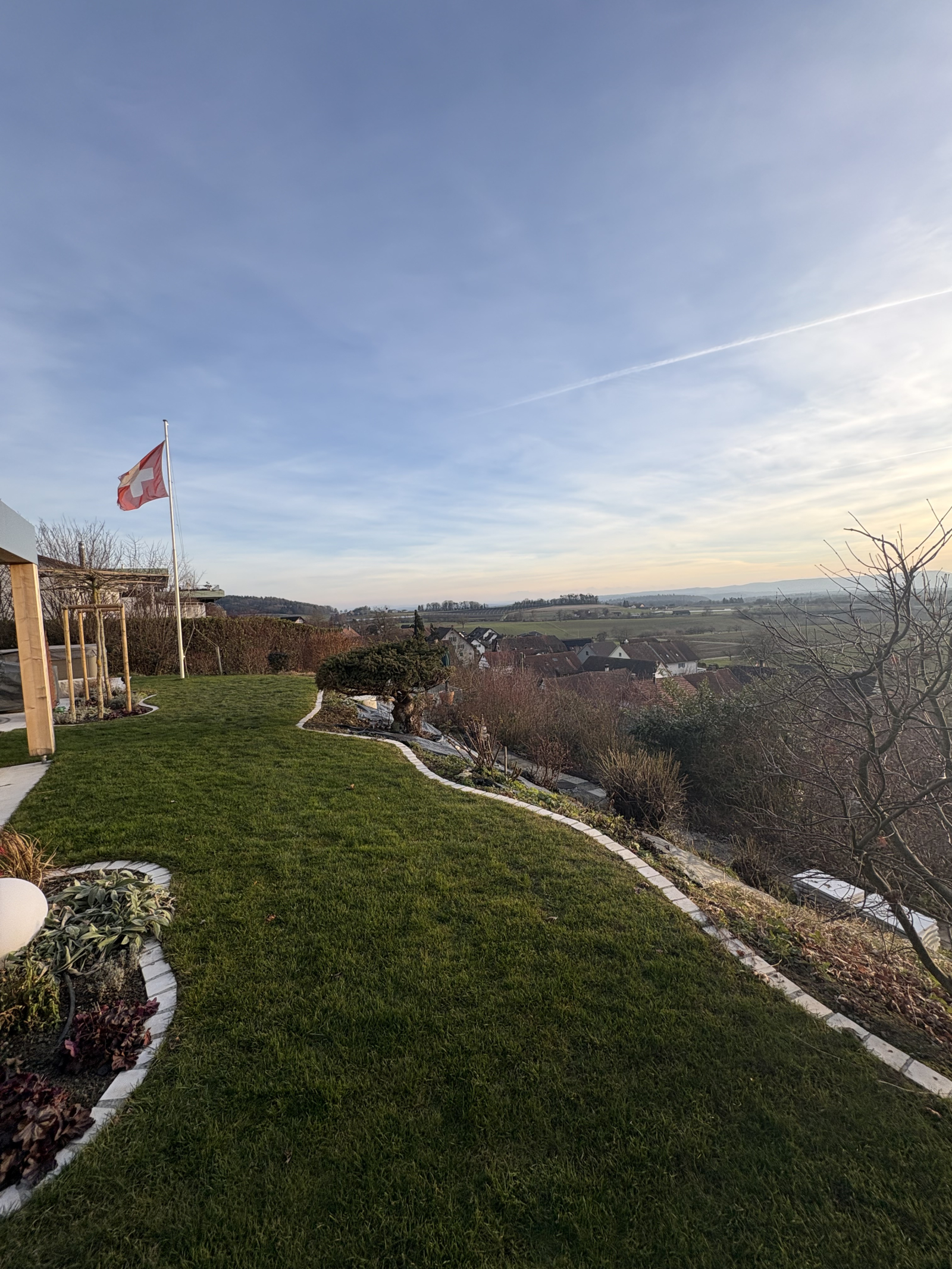 We have an automatic lawnmower in the summer