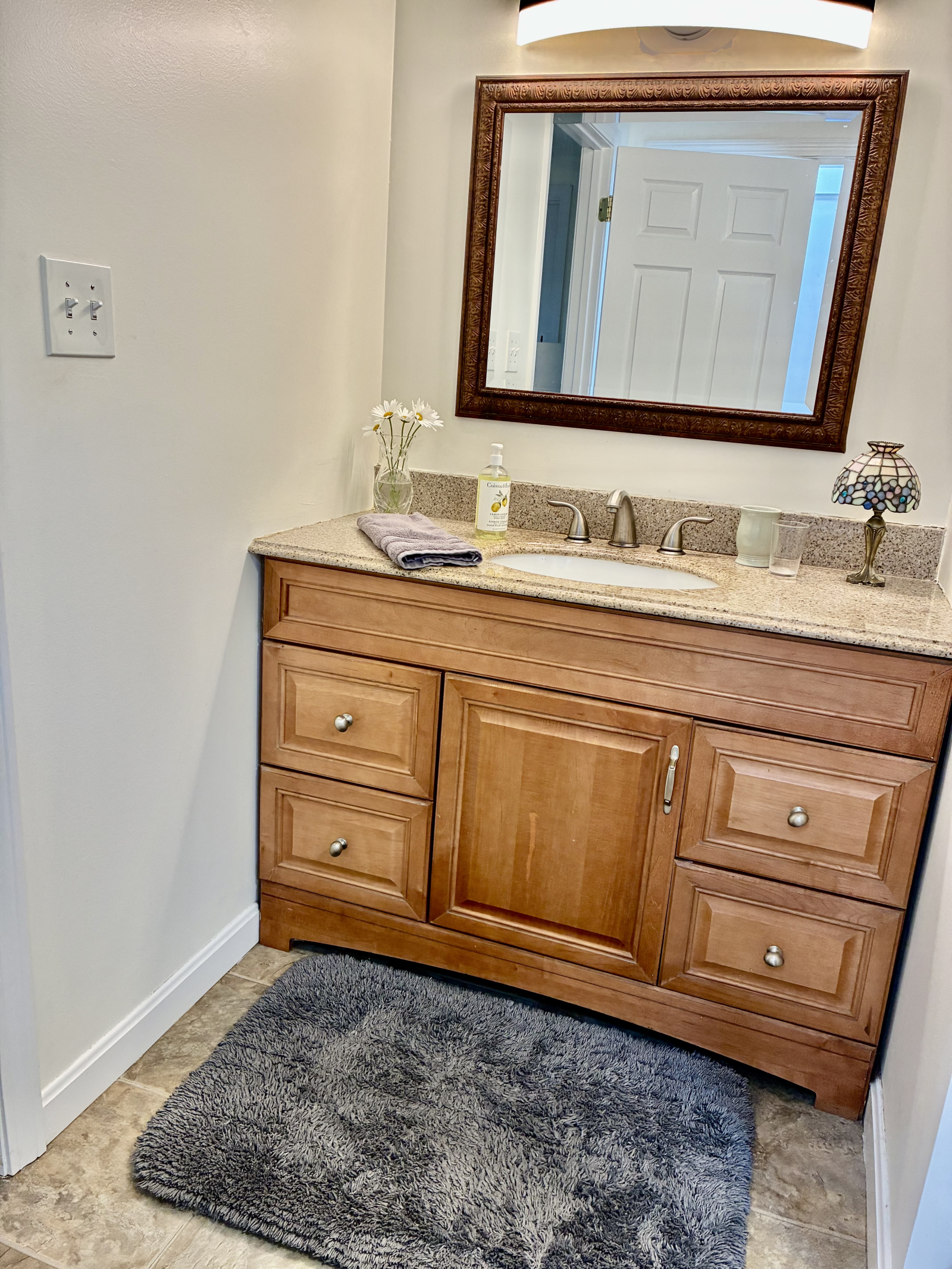 Bathroom sink and vanity