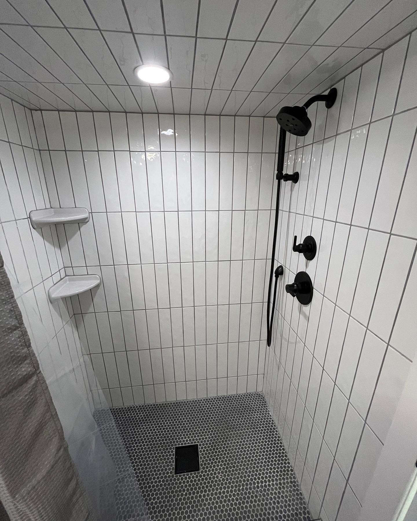 Basement suite shower