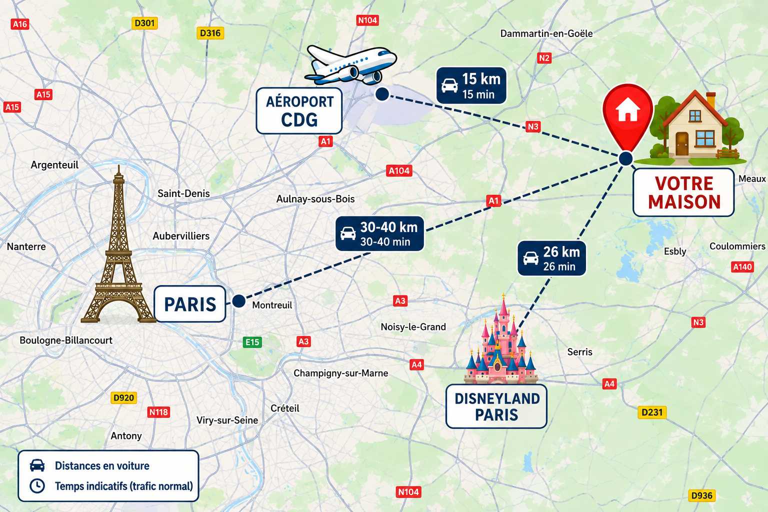Casa grande perto do aeroporto Disney, Paris - procurando para 27 de agosto