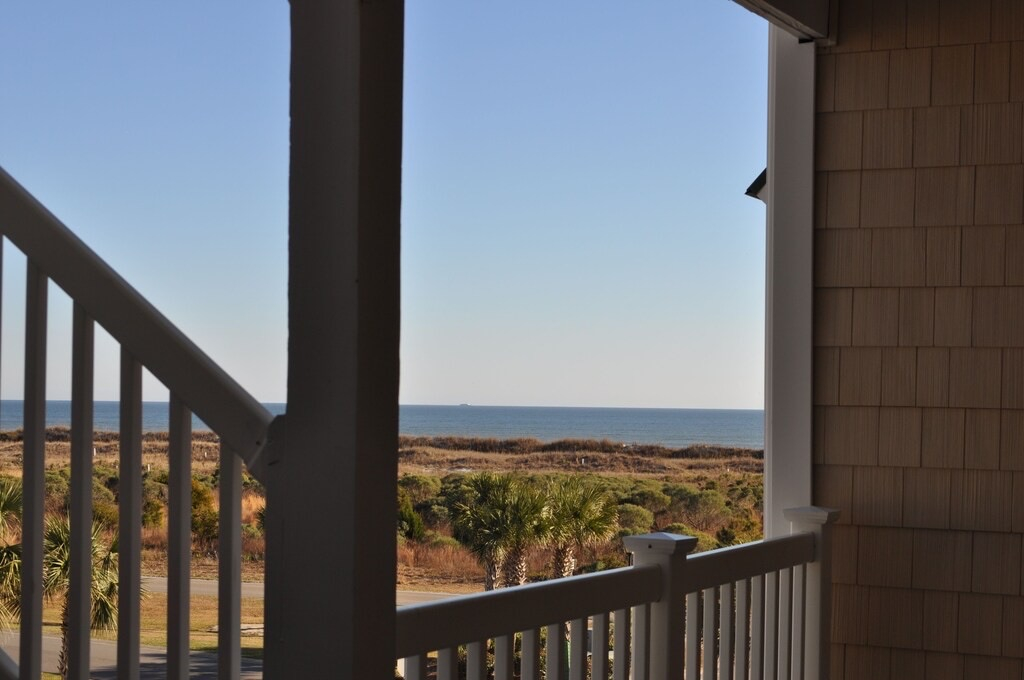 The ocean view from the front porch.