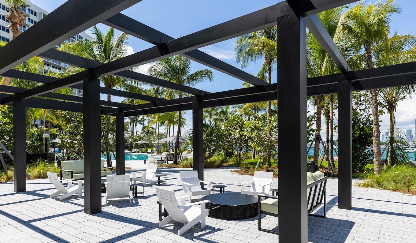Sunny Artist’s Home in South Beach · Sunrise Balcony & Waterfront Pools