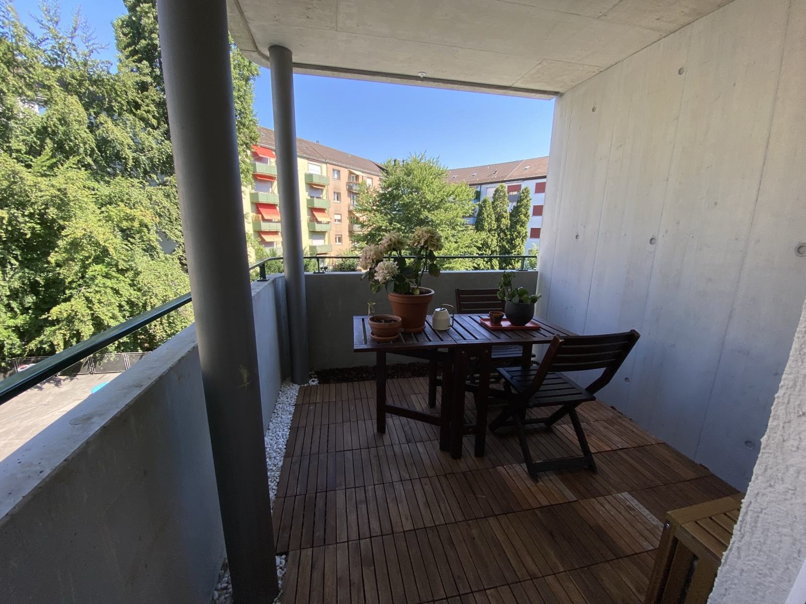 Shady back balcony