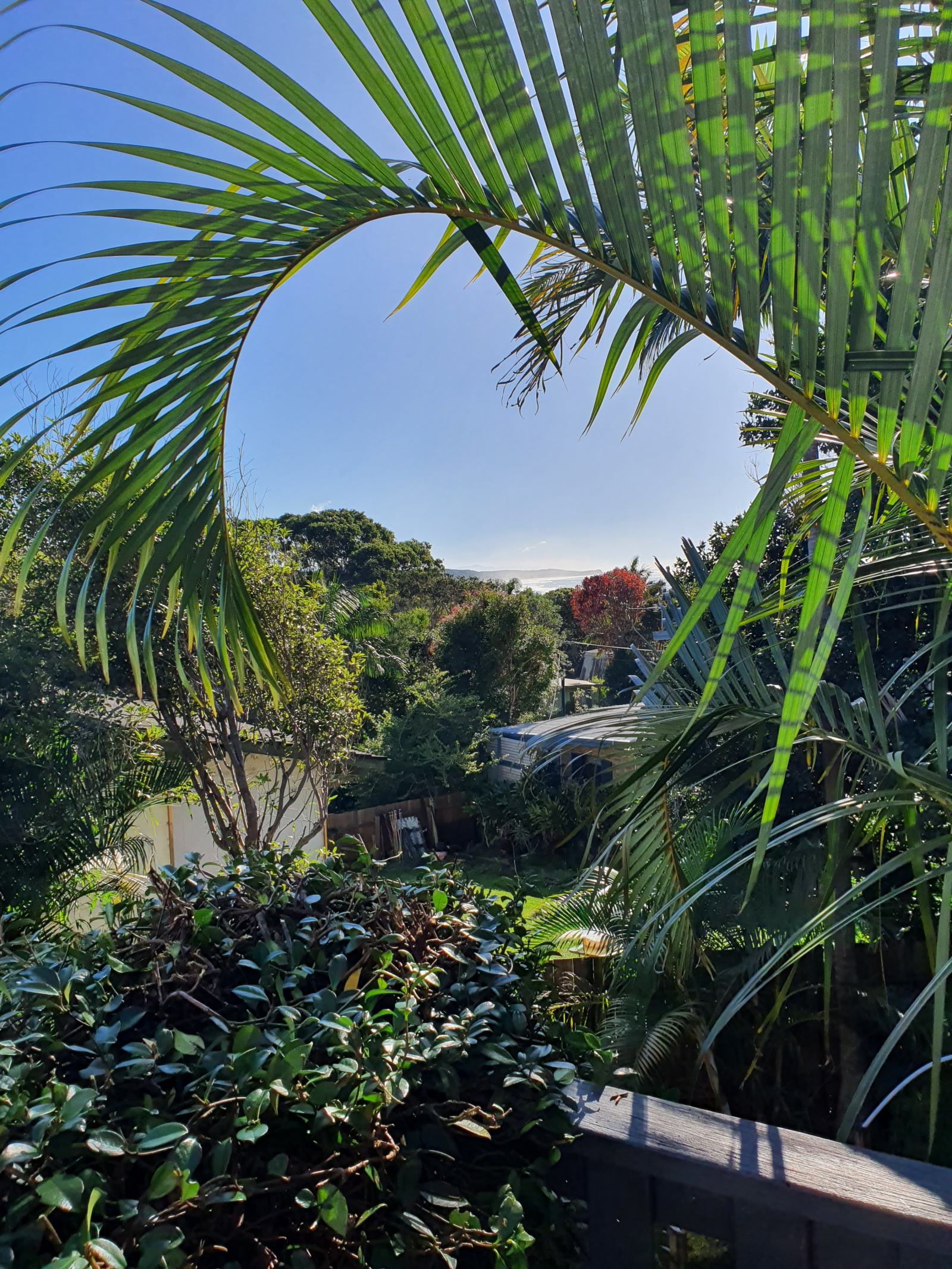 Ocean views from upstairs.