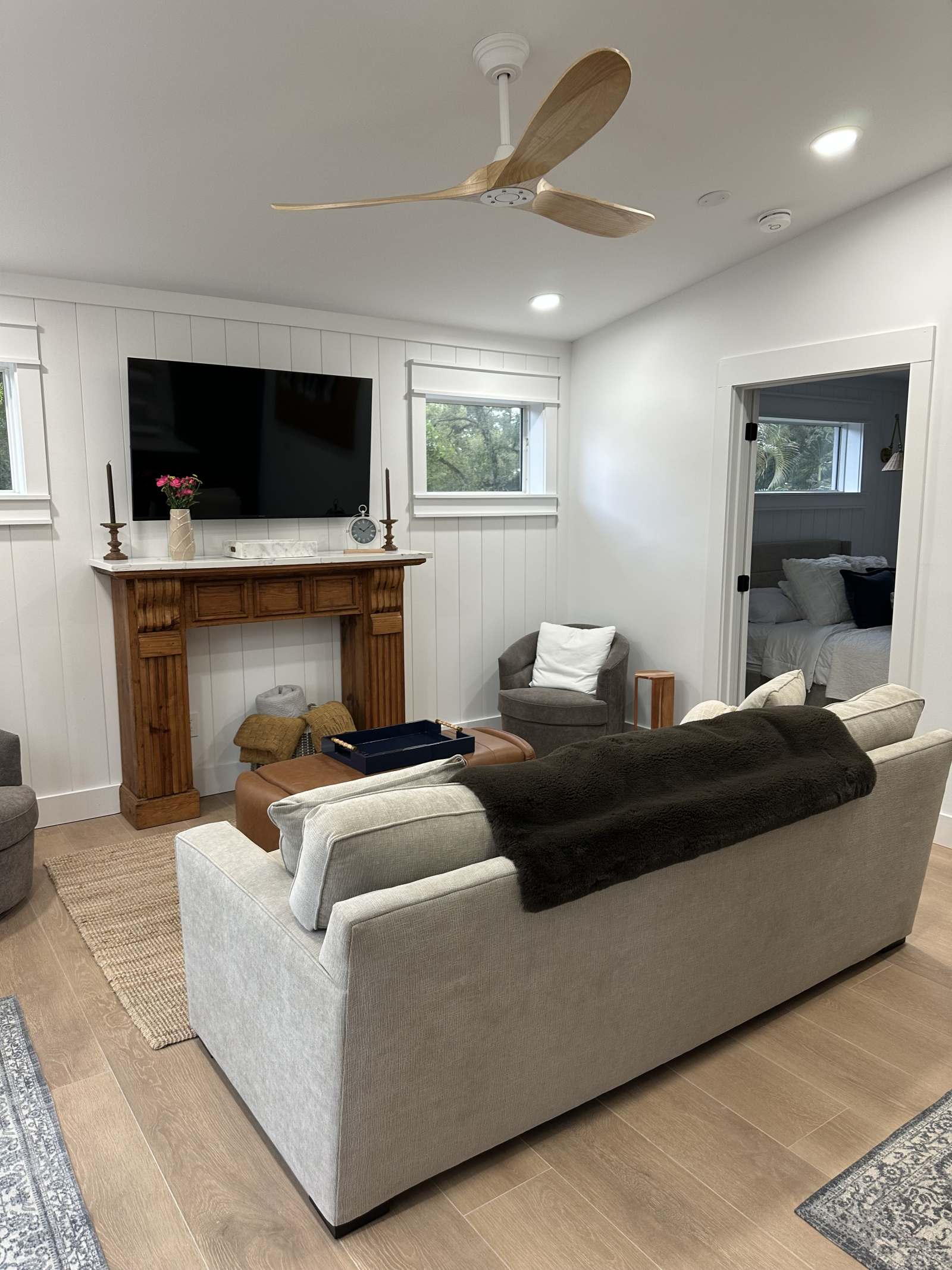 Wohnzimmer und Wohnung