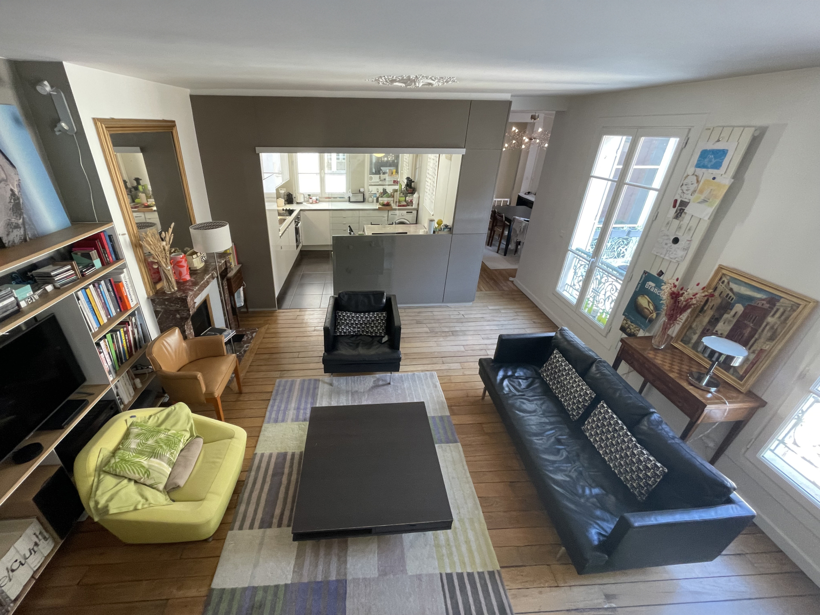 soggiorno dalle scale