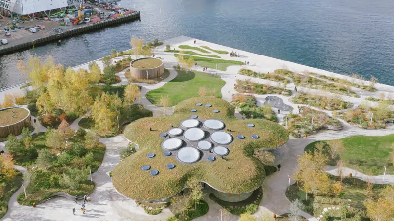 The new park next to the Opera House - walking distance from my apartment