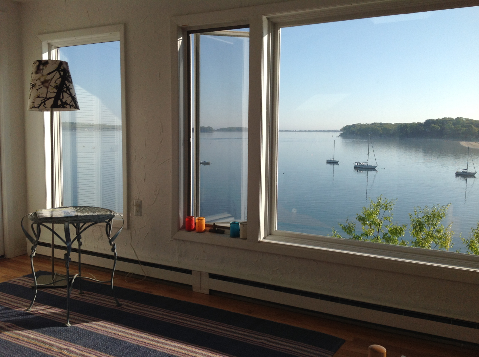 Vue panoramique depuis la grande chambre à l’étage
