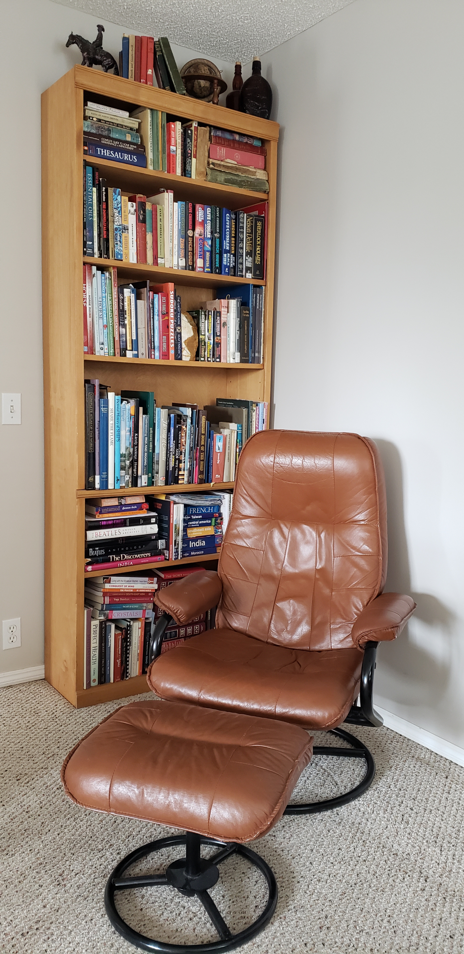 Lots of books and quiet space to have a tea and some quiet time.