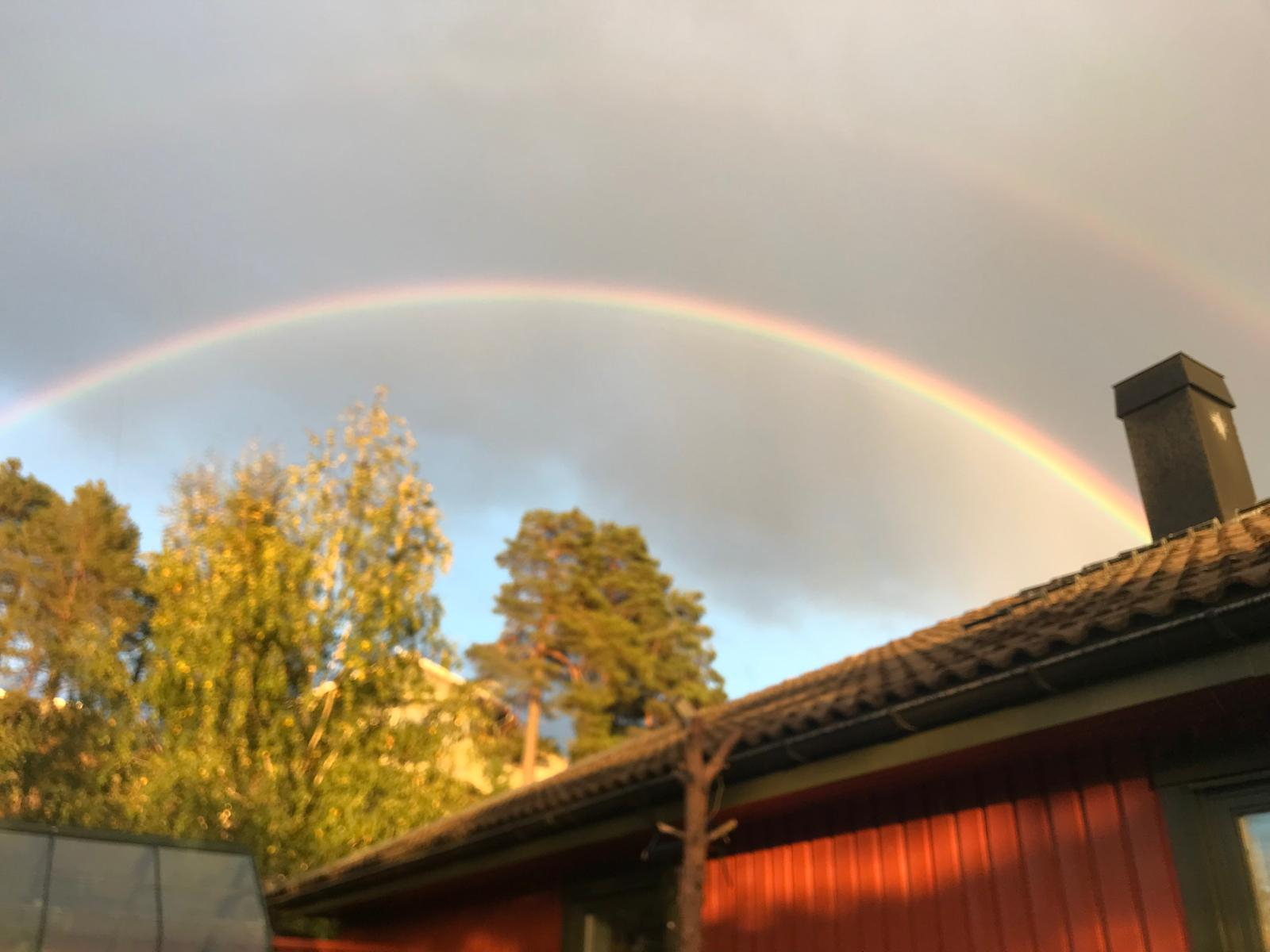 Rainbow over the house :)