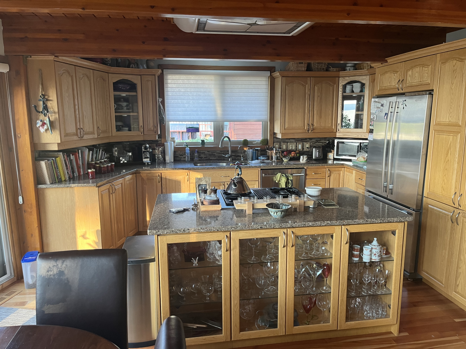 Looking into the kitchen from the living room