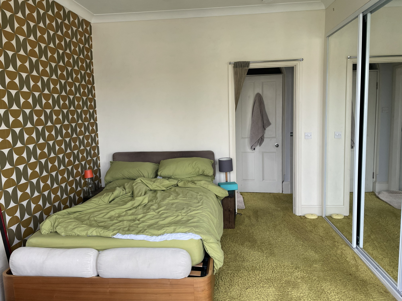 Bedroom 2 - double with bay window looking over the back garden, with shower and sink.