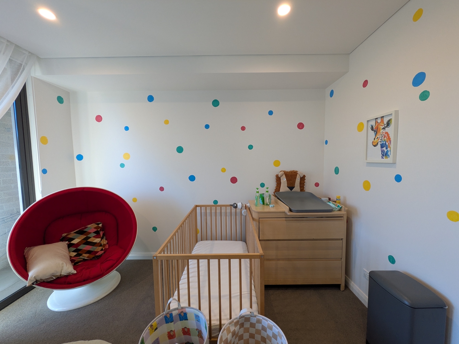 Current nursery setup, we are very flexible with bedrooms and kids bedding in particular.