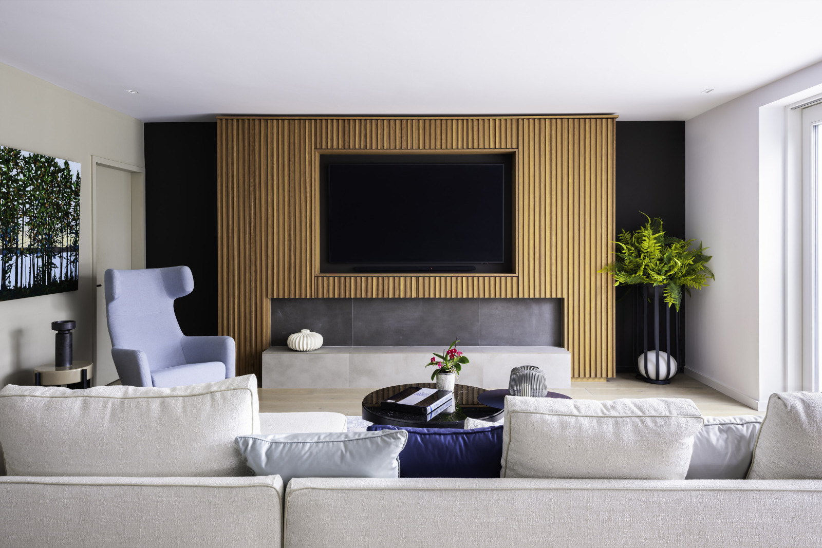 De belangrijkste woonkamer - 75 inch tv