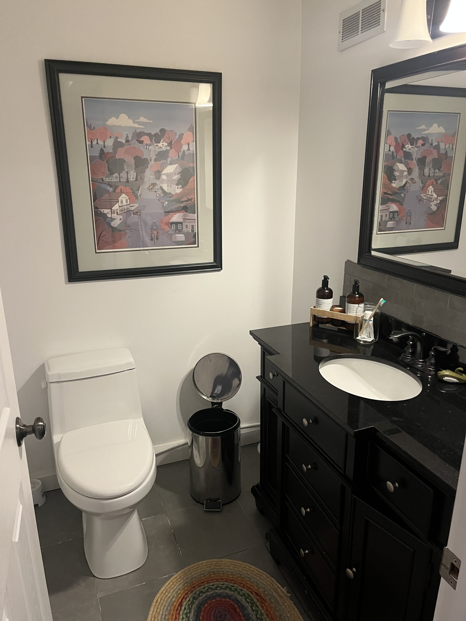 Lower level two piece bathroom