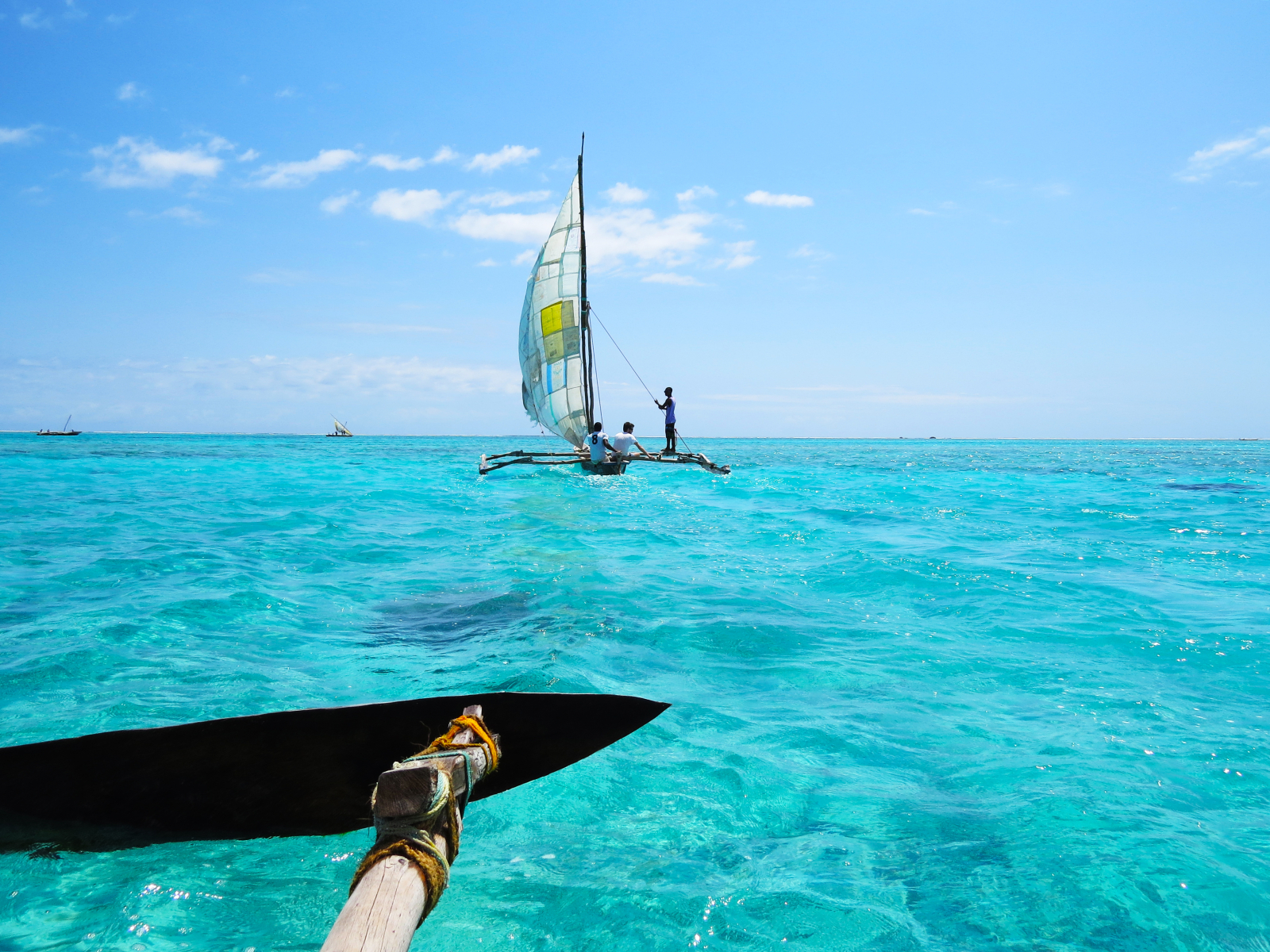 Sailing in Jambiani