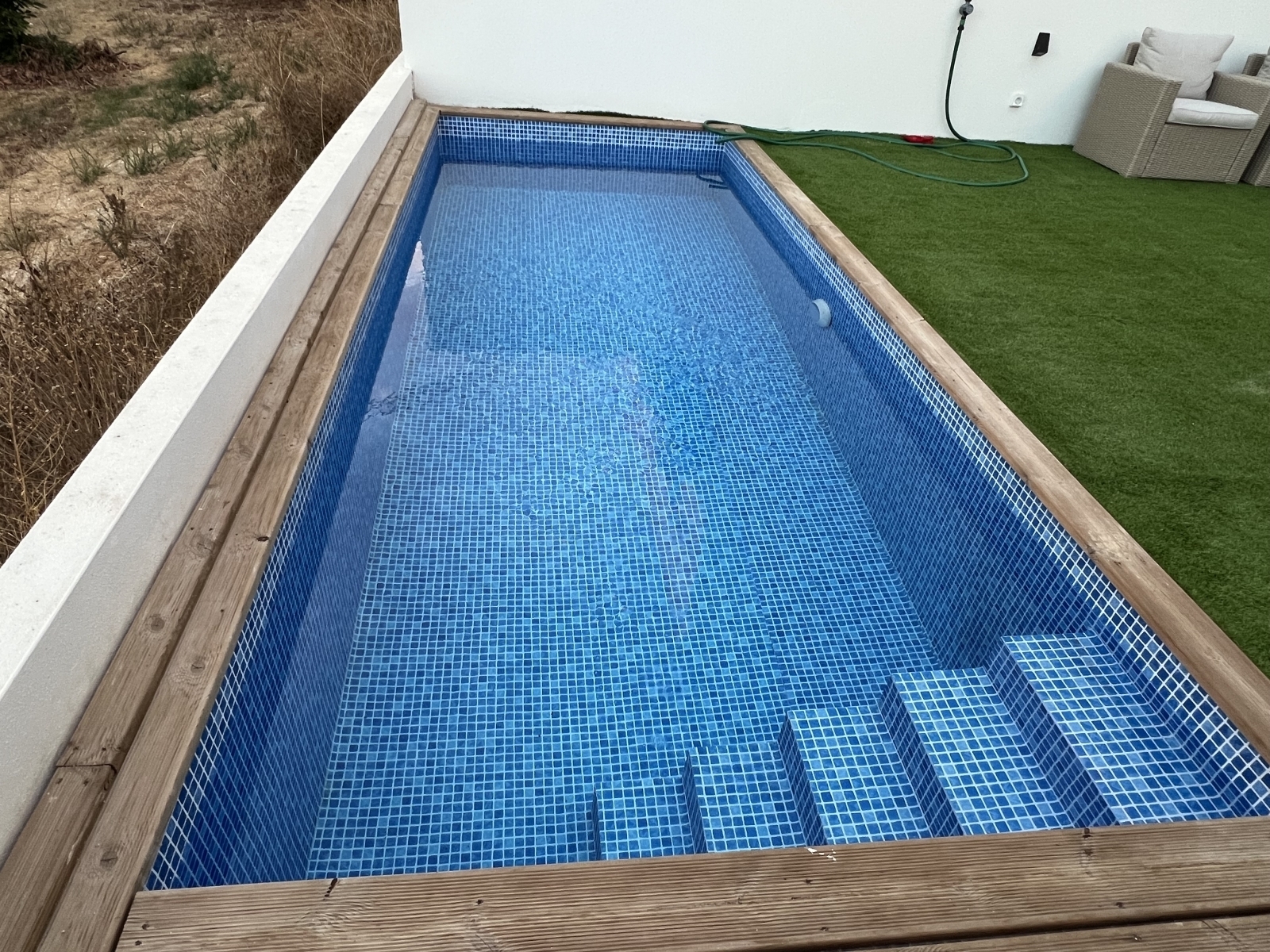 Super emplacement, vue organique, piscine privée chauffée en eau salée, rez-de-chaussée
