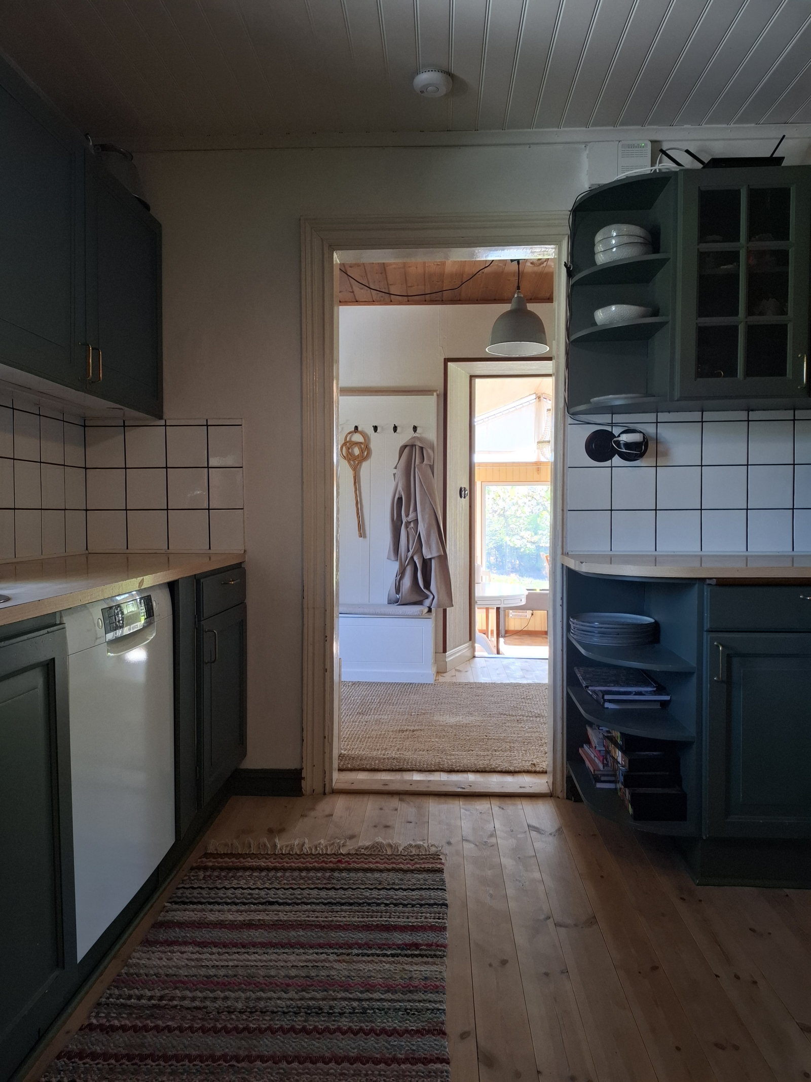 Karakteristiek huis in het Zweedse bos