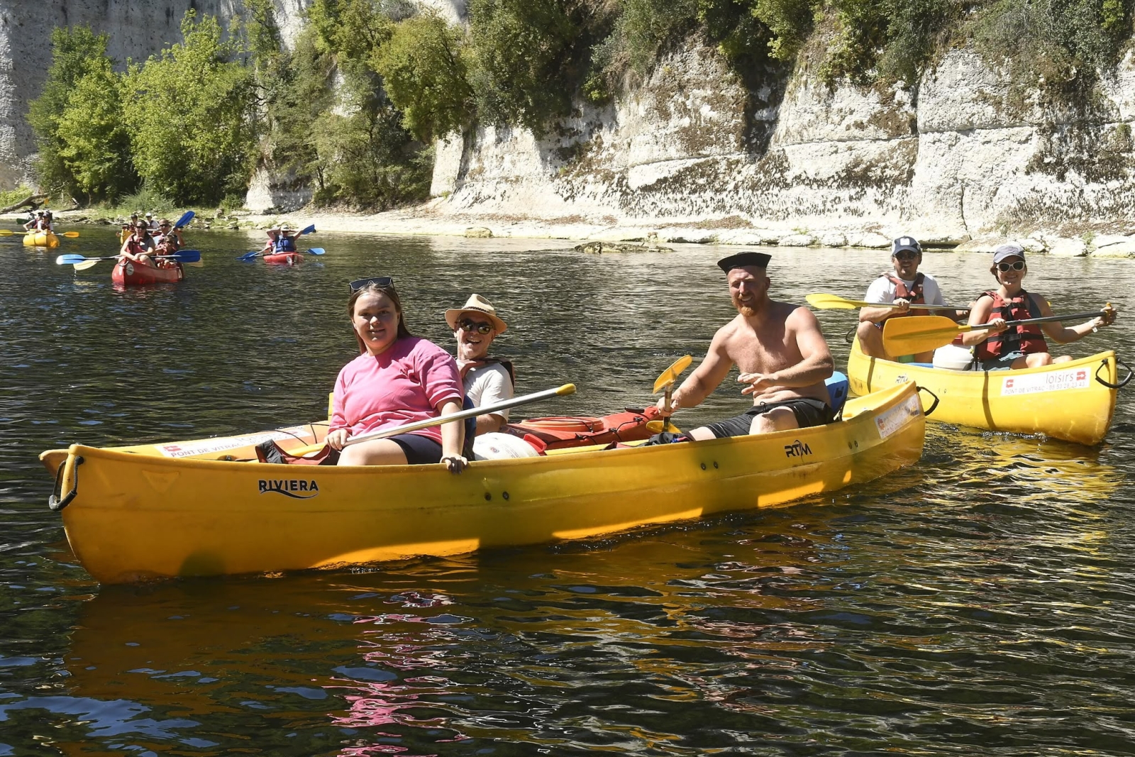 If you don't canoe regularly, get the kayak paddles. You will end up in divorce court with canoe paddles.