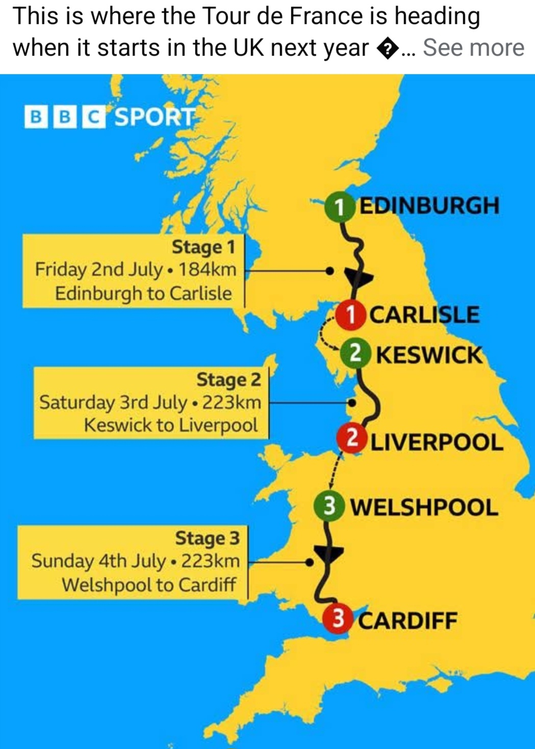 Stage 3 of the Tour de France 🇫🇷 is happening in our local town! 🙌