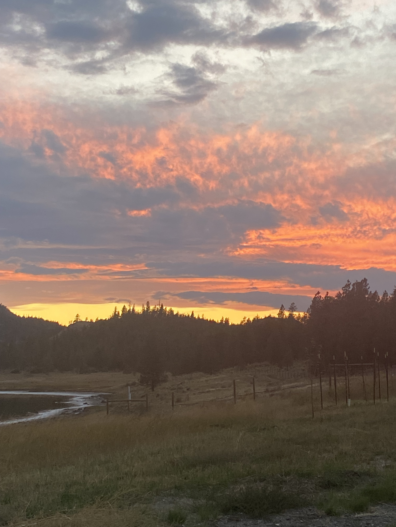 Uitzicht op de zonsondergang