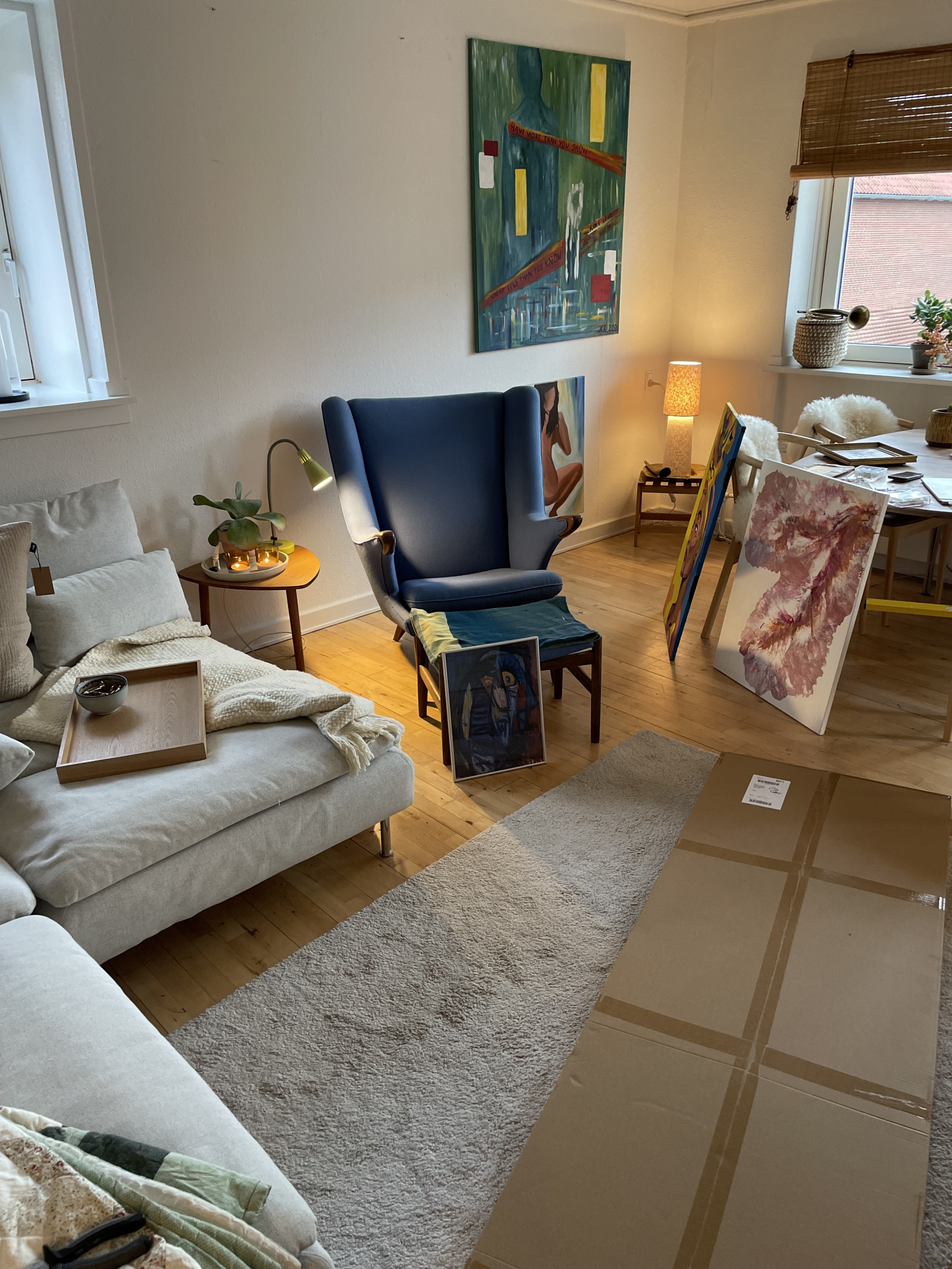 Two bedroom apartment in the suburbs of Copenhagen.