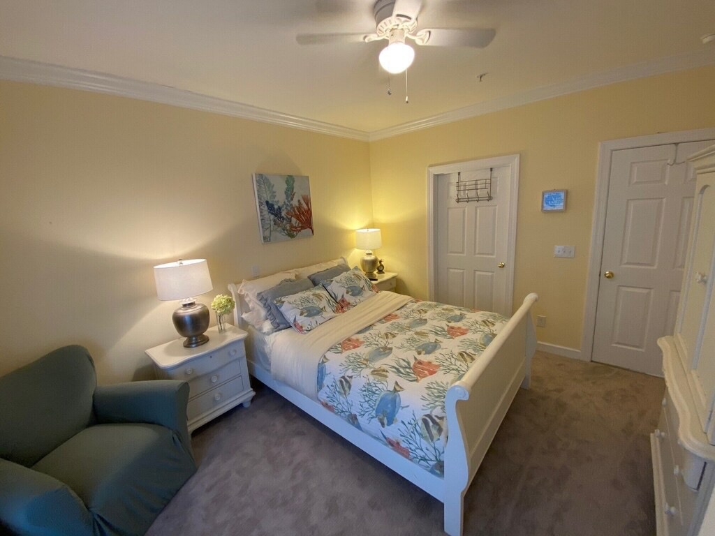 Bedroom three has a queen size bed.