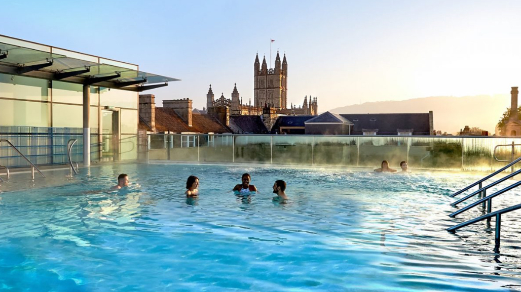 This is the Thermae Spa ..Bath’s hot pools , treatment rooms using thermal water open to public.